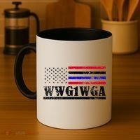 WWG1WGA Qanon Political Conspiracy Coffee Mug thumb 4