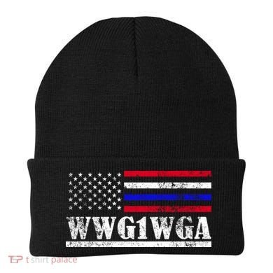 WWG1WGA Qanon Political Conspiracy Beanie