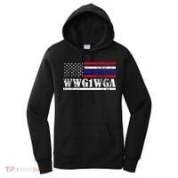 WWG1WGA Qanon Political Conspiracy Women's Hoodie thumb 0
