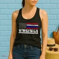 WWG1WGA Qanon Political Conspiracy Women's Tank Top thumb 2