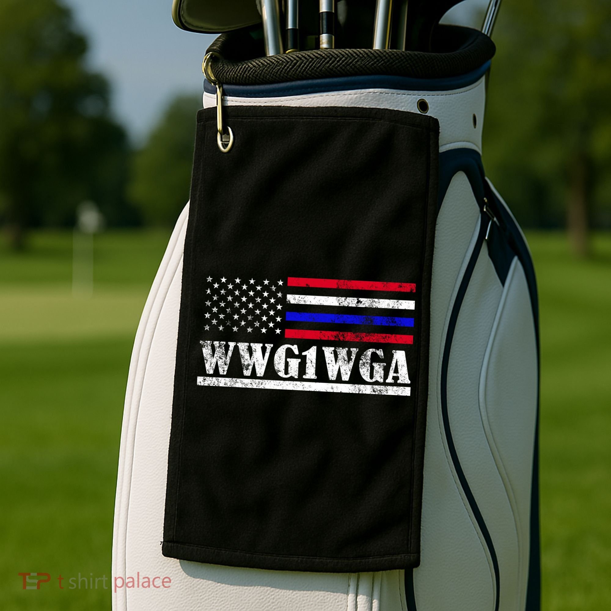 WWG1WGA Qanon Political Conspiracy Golf Towel
