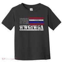 WWG1WGA Qanon Political Conspiracy Toddler T-Shirt thumb 0