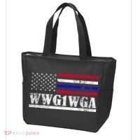 WWG1WGA Qanon Political Conspiracy Tote Bag thumb 3
