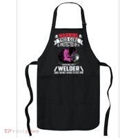 Welder Welding Girlfriend Warning This Girl Is Protected By Premium Apron thumb 0