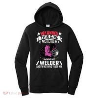 Welder Welding Girlfriend Warning This Girl Is Protected By Premium Women's Hoodie thumb 0