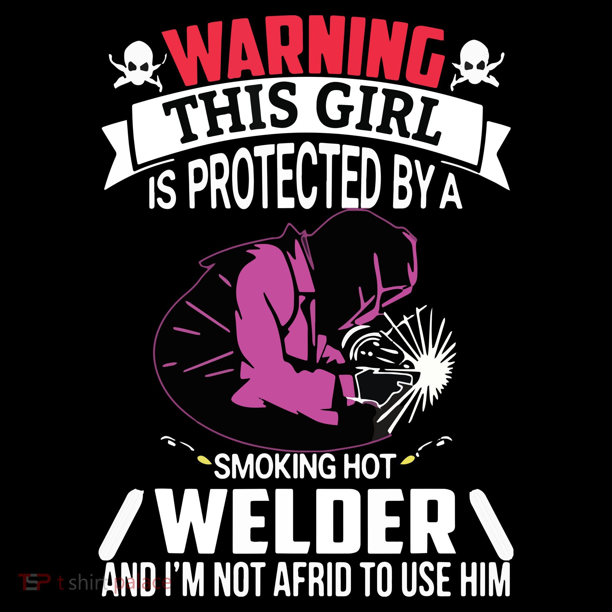 Welder Welding Girlfriend Warning This Girl Is Protected By Premium Mousepad