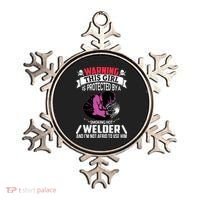 Welder Welding Girlfriend Warning This Girl Is Protected By Premium Ornament thumb 0