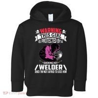 Welder Welding Girlfriend Warning This Girl Is Protected By Premium Toddler Hoodie thumb 0
