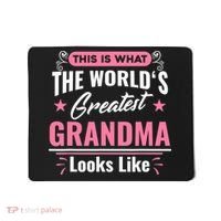 What World's Greatest Grandma Looks Like Mothers Day TShirt Mousepad thumb 0