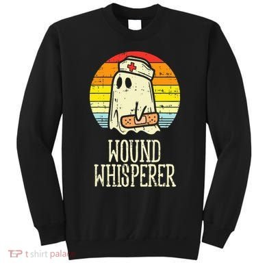Wound Whisperer Ghost Nurse Boo Halloween Nursing RN Sweatshirt