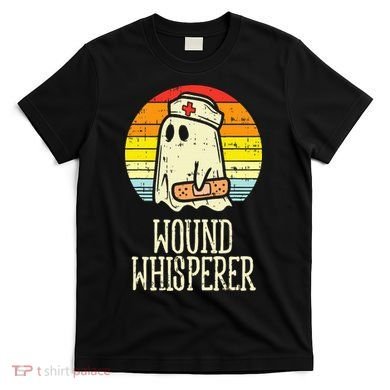 Wound Whisperer Ghost Nurse Boo Halloween Nursing RN T-Shirt