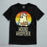 Wound Whisperer Ghost Nurse Boo Halloween Nursing RN T-Shirt thumb 5