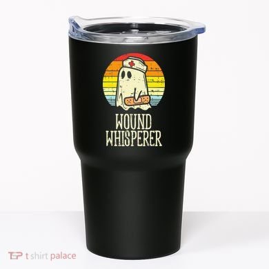 Wound Whisperer Ghost Nurse Boo Halloween Nursing RN Tumbler