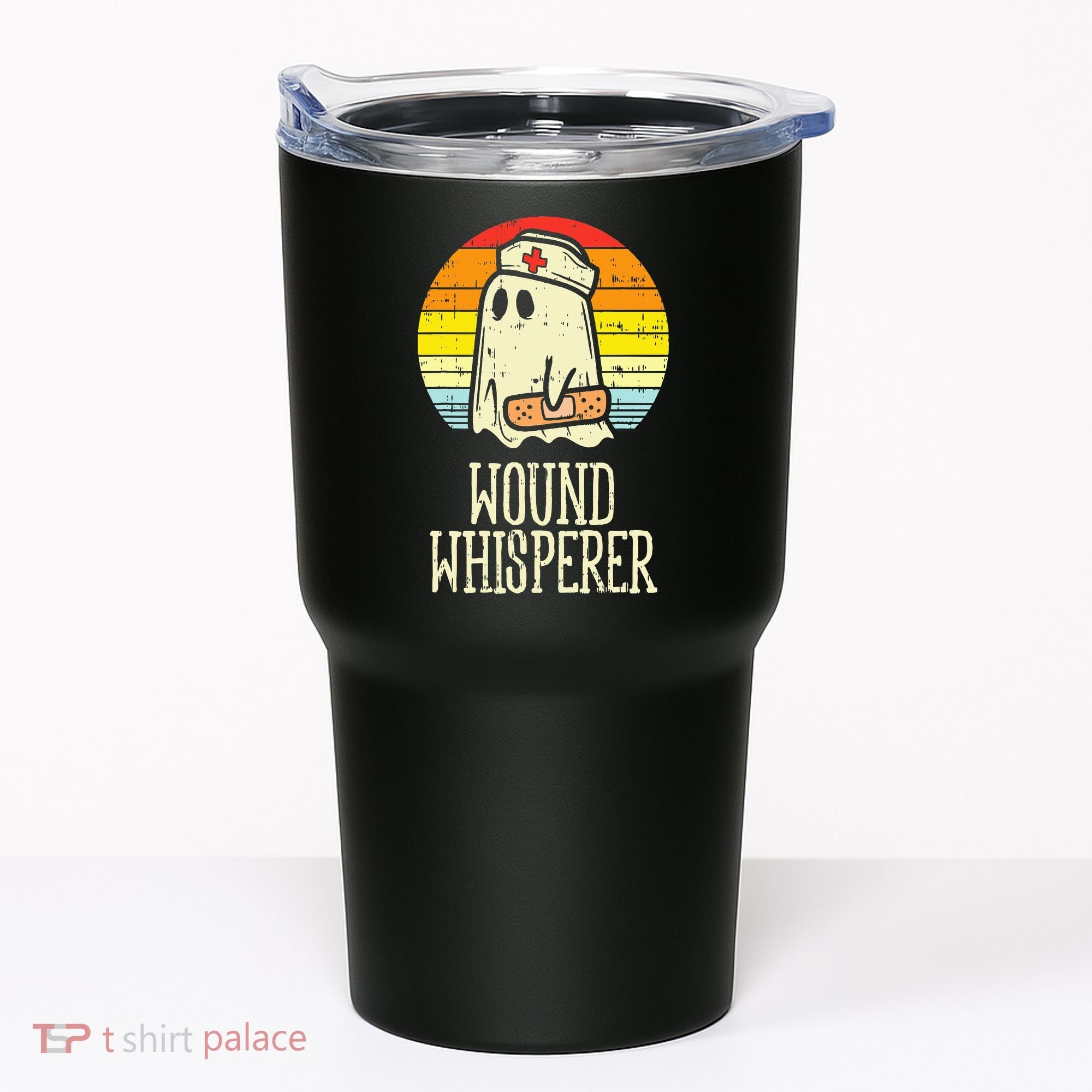 Wound Whisperer Ghost Nurse Boo Halloween Nursing RN Tumbler