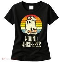 Wound Whisperer Ghost Nurse Boo Halloween Nursing RN Women's T-Shirt thumb 0