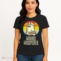 Wound Whisperer Ghost Nurse Boo Halloween Nursing RN Women's T-Shirt thumb 4