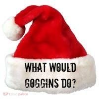 What Would Goggins Do Motivational Workout Inspiration Santa Hat thumb 0