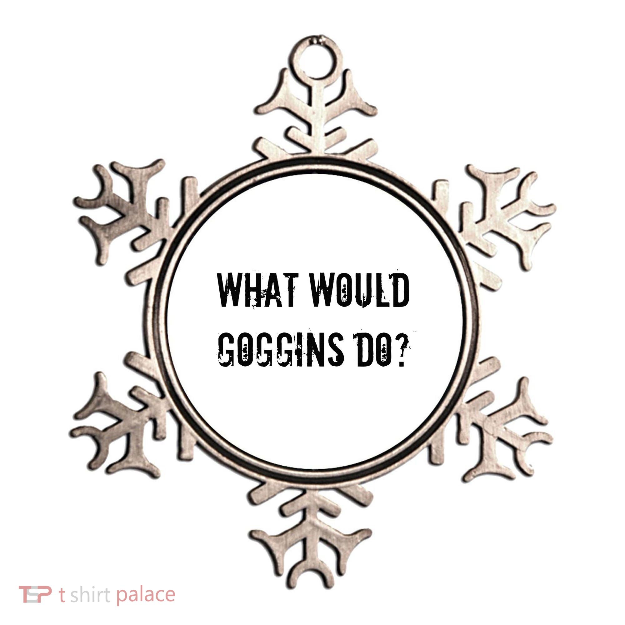 What Would Goggins Do Motivational Workout Inspiration Ornament