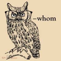Who Whom Grammar Owl Funny Tote Bag thumb 4