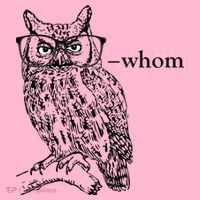 Who Whom Grammar Owl Funny Coaster thumb 2