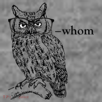 Who Whom Grammar Owl Funny Toddler Hoodie thumb 2