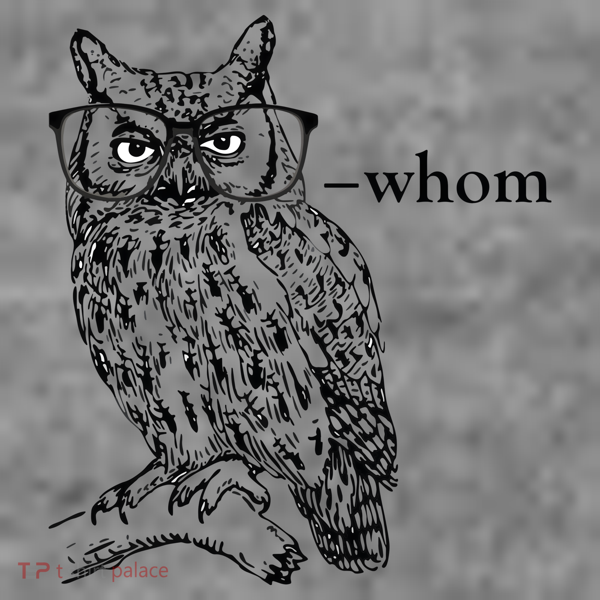 Who Whom Grammar Owl Funny Toddler Hoodie