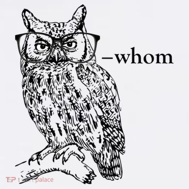 Who Whom Grammar Owl Funny Hoodie