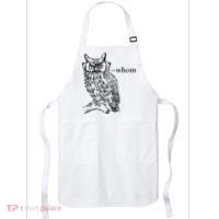 Who Whom Grammar Owl Funny Apron thumb 0