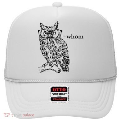 Who Whom Grammar Owl Funny Hat