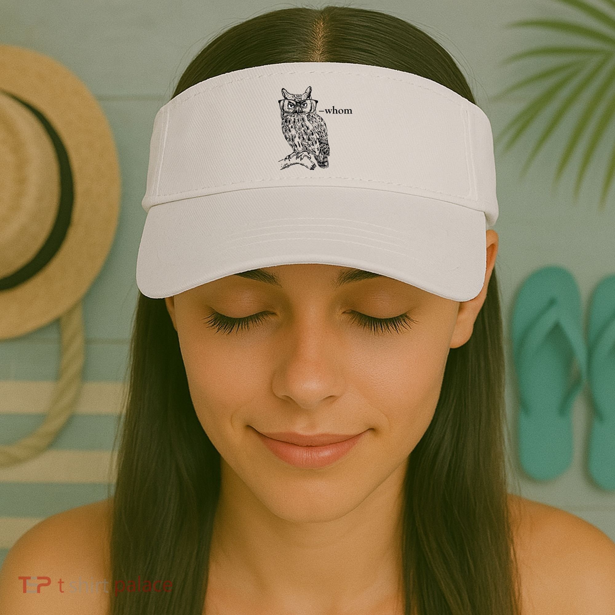 Who Whom Grammar Owl Funny Visor