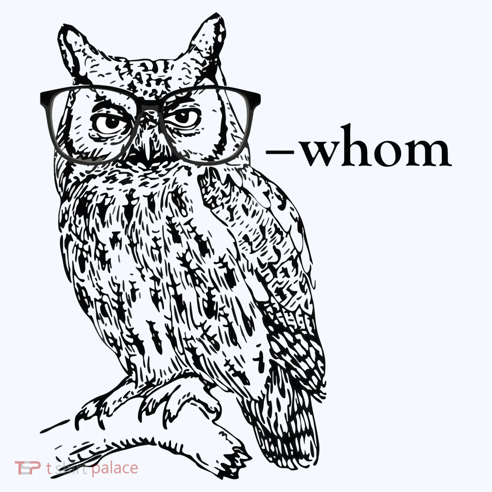 Who Whom Grammar Owl Funny Kids Sweatshirt