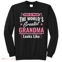 What World's Greatest Grandma Looks Like Mothers Day Sweatshirt thumb 0