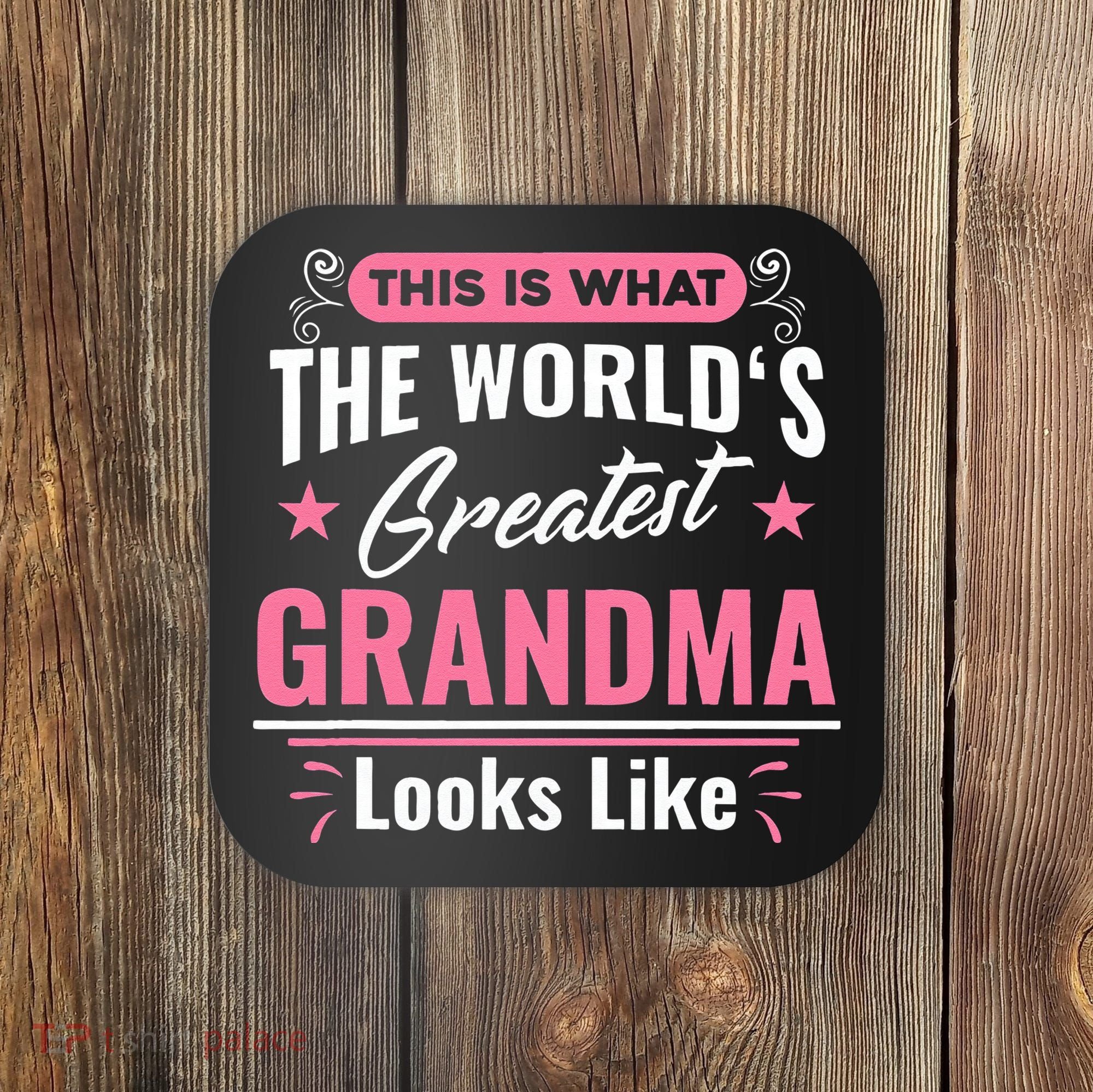 What World's Greatest Grandma Looks Like Mothers Day Coaster