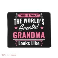 What World's Greatest Grandma Looks Like Mothers Day Mousepad thumb 0