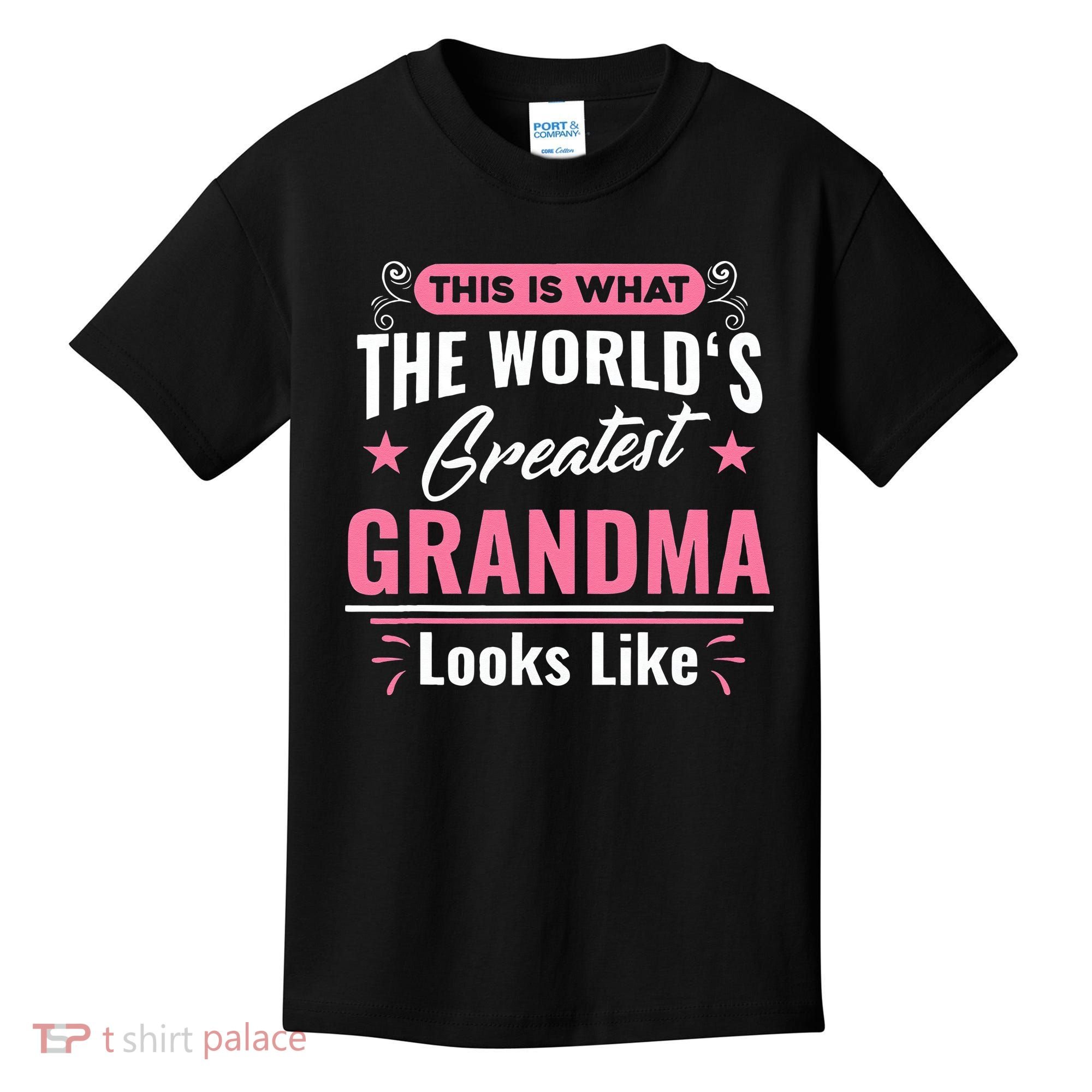 What World's Greatest Grandma Looks Like Mothers Day Kids T-Shirt