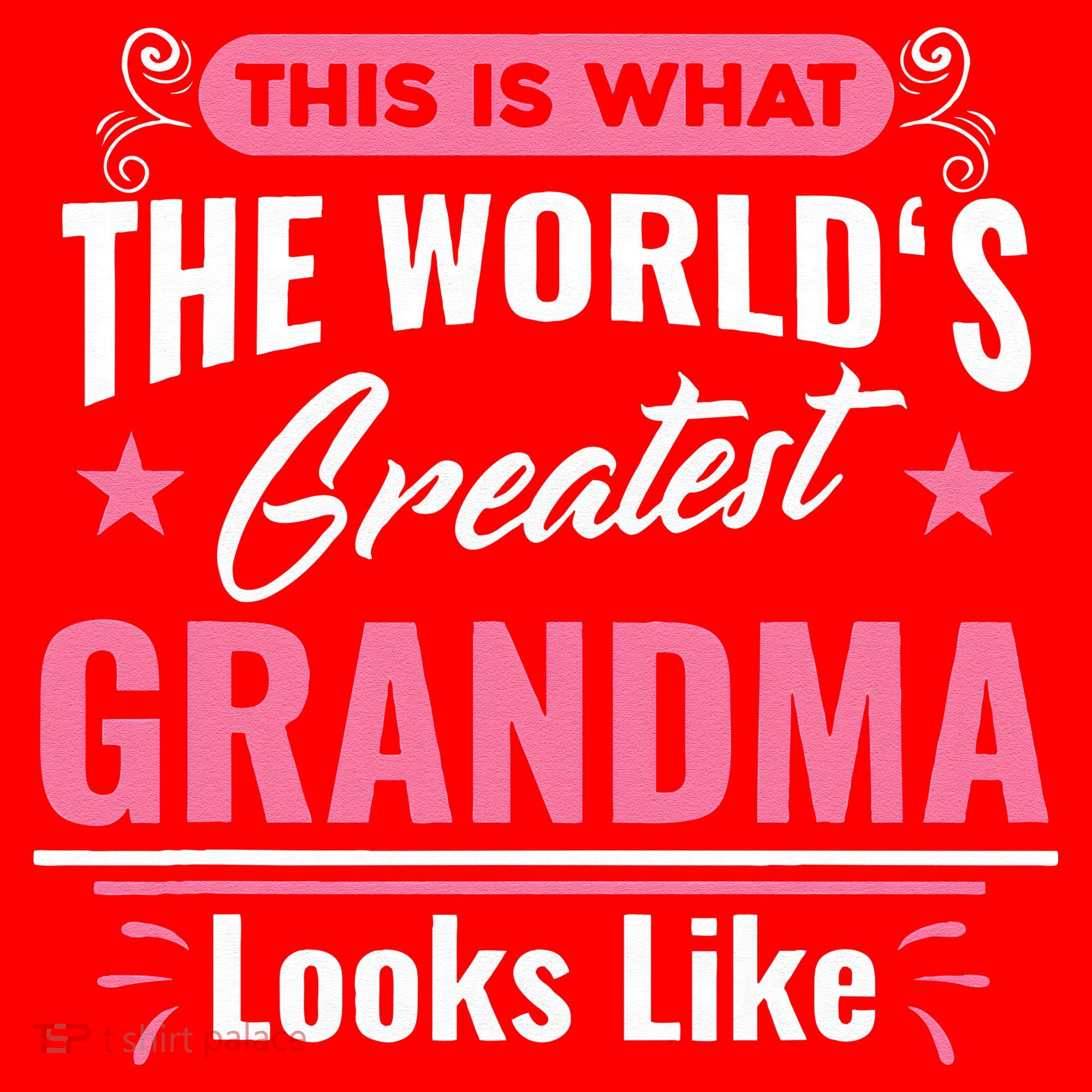 What World's Greatest Grandma Looks Like Mothers Day Santa Hat