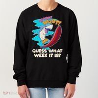 Woot Woot Guess What Week It Is Surfing Shark Women's Sweatshirt thumb 0