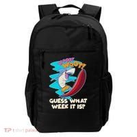 Woot Woot Guess What Week It Is Surfing Shark Backpack thumb 0