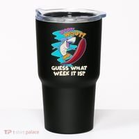Woot Woot Guess What Week It Is Surfing Shark Tumbler thumb 0