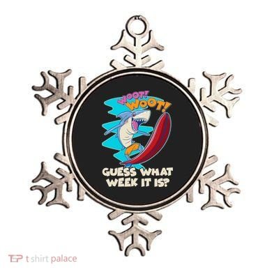 Woot Woot Guess What Week It Is Surfing Shark Ornament