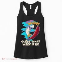 Woot Woot Guess What Week It Is Surfing Shark Women's Tank Top thumb 0