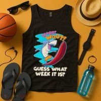Woot Woot Guess What Week It Is Surfing Shark Tank Top thumb 4