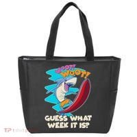 Woot Woot Guess What Week It Is Surfing Shark Tote Bag thumb 0