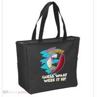 Woot Woot Guess What Week It Is Surfing Shark Tote Bag thumb 2