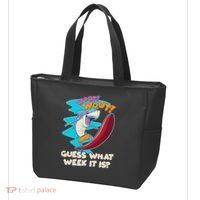Woot Woot Guess What Week It Is Surfing Shark Tote Bag thumb 3