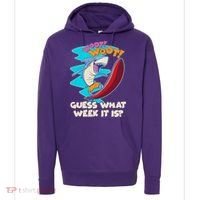 Woot Woot Guess What Week It Is Surfing Shark Hoodie thumb 0