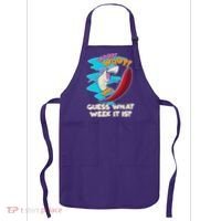 Woot Woot Guess What Week It Is Surfing Shark Apron thumb 0
