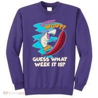 Woot Woot Guess What Week It Is Surfing Shark Sweatshirt thumb 0