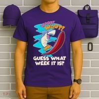 Woot Woot Guess What Week It Is Surfing Shark T-Shirt thumb 6