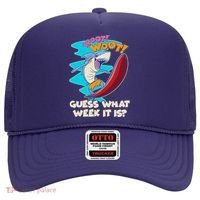 Woot Woot Guess What Week It Is Surfing Shark Hat thumb 0